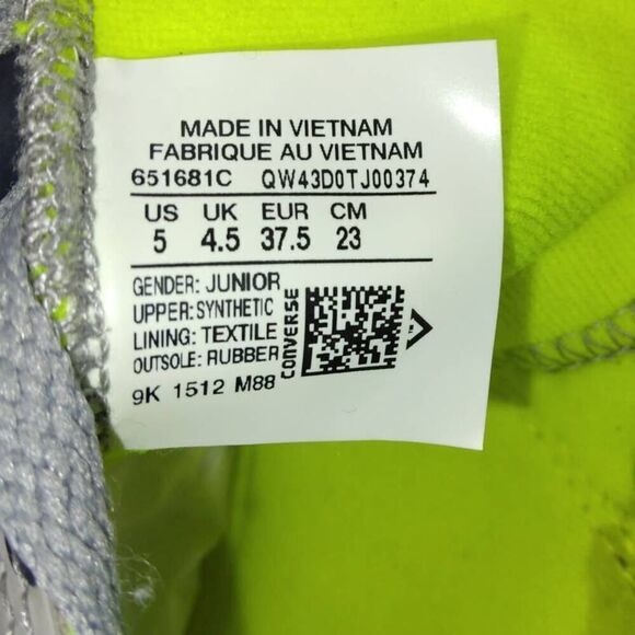 Converse Chuck Taylor Hi Top Camo Rubber Pre-owned Women's Sneakers - sz. 5 WOW! - Picture 6 of 6